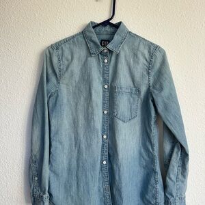 GAP Classic Light Blue Denim Shirt